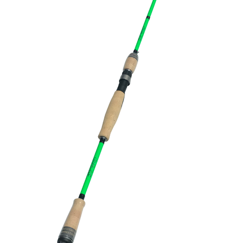 8' CARBON FIBER SPINNING ROD 2PC LIGHT DUTY GREEN