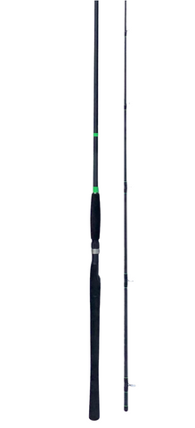 10' E-SERIES CF SPINNING ROD 2PC MH BLACK/ GREEN