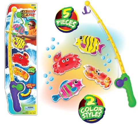 **WSL** 5 PC FISHIN' GAME DELUXE PLAY ROD & FISH