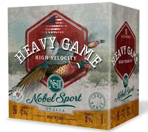 **WSL** 20 GA 2-3/4" NOBEL AMMO HEAVY GAME 1 OZ 7.5 SHOT