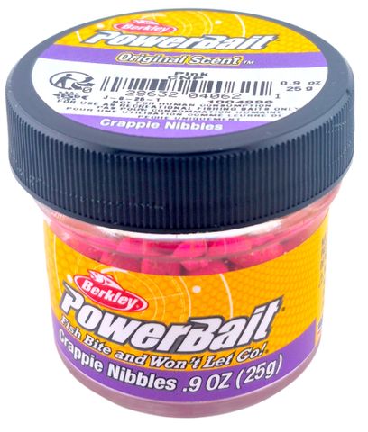 .9 OZ POWER BAIT CRAPPIE NIBBLE PINK