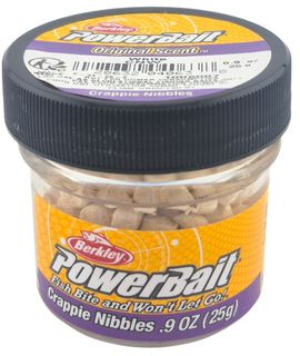 .9 OZ POWER BAIT CRAPPIE NIBBLE WHITE