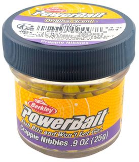 .9 OZ POWER BAIT CRAPPIE NIBBLE YELLOW