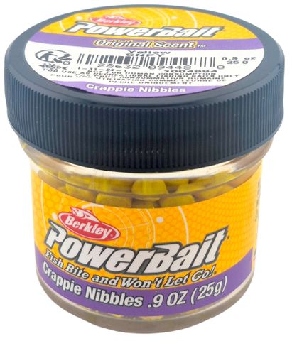 .9 OZ POWER BAIT CRAPPIE NIBBLE YELLOW