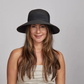 LUCIE STRAW SUMMER HAT - BLACK