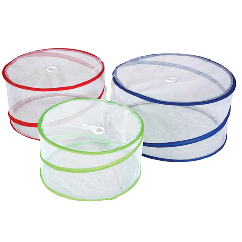 FOOD COVERS - SET OF 3 - 15, 13.75 AND 12 IN DIAMETER