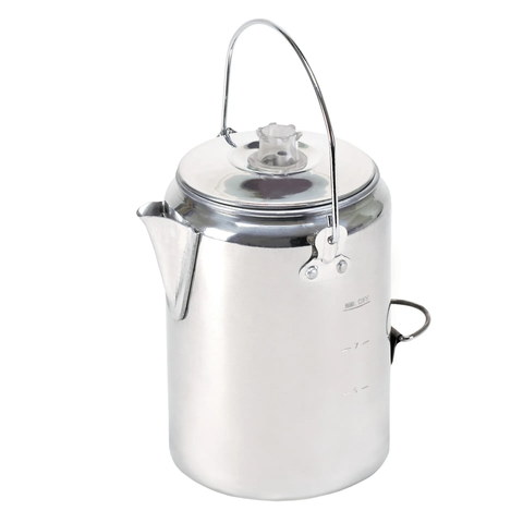 ALUMINUM PERCOLATOR COFFEE POT- 9 CUP