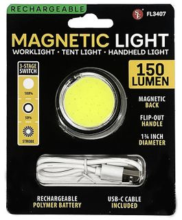 150 LUMEN RECHARGEABLE HANGING MAGNETIC LIGHT