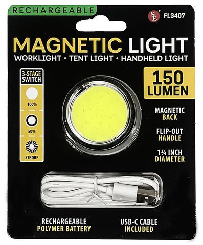 150 LUMEN RECHARGEABLE HANGING MAGNETIC LIGHT