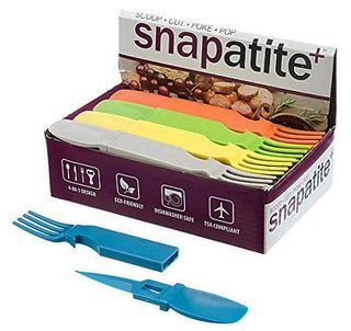 **WSL** 4 IN 1 DETACHABLE UTENSIL FORK, KNIFE, SPOON, BOTTLE OPENER - 24PC DISPLAY