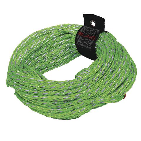 **WSL** 60' AIRHEAD BLING TOW ROPE 1-2 RIDERS 340 LB GREEN