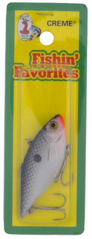 2-1/2" POND FAV. LIPLESS GREY BACK CREME