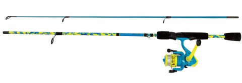 6' BRAVE EAGLE SPINNING COMBO BLUE/CHART 2PC MED.