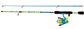 6' BRAVE EAGLE SPINNING COMBO BLUE/CHART 2PC MED.