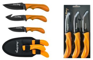 UNCLE HENRY 3 PC HUNTING SET ORANGE HANDLE