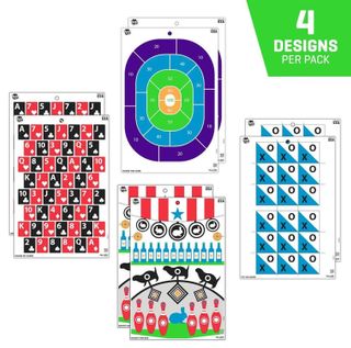 12"X18" EZ AIM FUN PAPER GET THE GAME ON TARGET ASST. 8PK