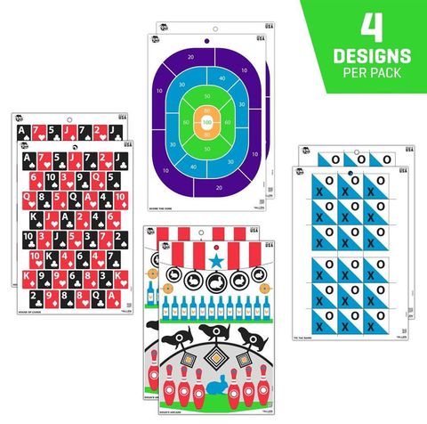 12"X18" EZ AIM FUN PAPER GET THE GAME ON TARGET ASST. 8PK