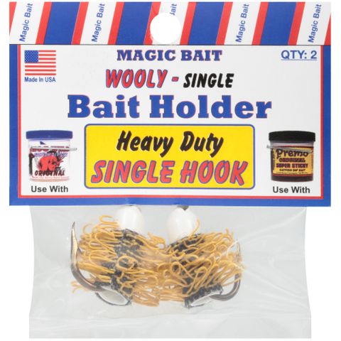 **WSL** MAGIC BAIT WOOLY SINGLE BAIT HOLDER 2PK