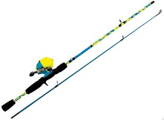 5' BRAVE EAGLE SPINCAST COMBO BLUE/CHART 2PC MED.