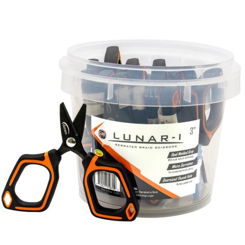 LUNAR-1 3" BRAID SCISSORS - 12PC PDQ BUCKET