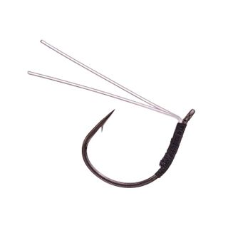 1/0 FLUOROCARBON GUARD WACKY HOOK BLACK NICKEL 4PK