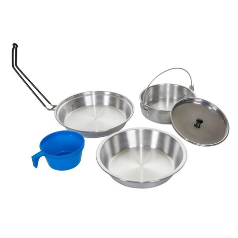 5 PC HEAVY-DUTY ALUMINUM 1PERSON COOK SET