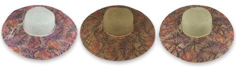 **WSL** LUCKY 7 LADIES FLOPPY HATS ASSORTED COLOR PRINTS