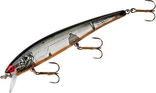 1/2 OZ LONG A JERKBAIT SILVER FLSH/ BLK/ ORG 4-1/2"