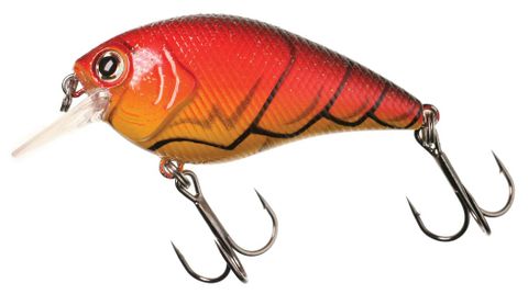 3/8 OZ XB-1 RATTLING SQUAREBILL FIRE CRAW 2-1/4"