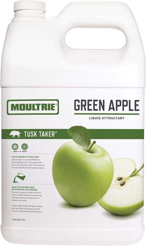 1 GAL MOULTRIE TUSK TAKER ATTRACTANT GREEN APPLE