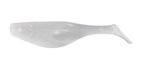 4" SHAD / WHITE (10 PACK)