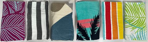 30"X60" BEACH TOWEL - ASSORTED PRINTS 100% COTTON