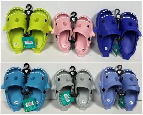 KIDS SHARK FLOPS ASSORTED COLORS AND SIZES
