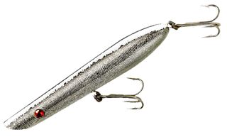 6" PENCIL POPPER LURE CHROME/BLACK