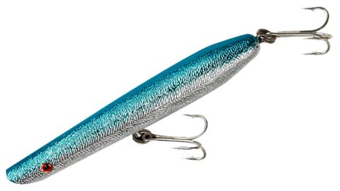 6" PENCIL POPPER LURE CHROME/BLUE