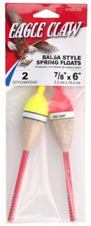 7/8"X2" BALSA STYLE SPRING FLOATS 2PK