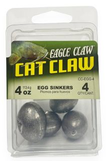 4 OZ CAT CLAW EGG SINKER 4PK