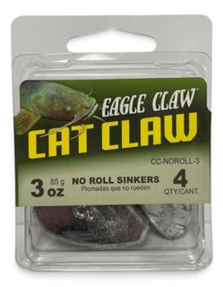 3 OZ CAT CLAW NO ROLL SINKER 4PK
