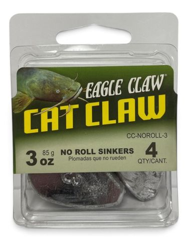 3 OZ CAT CLAW NO ROLL SINKER 4PK