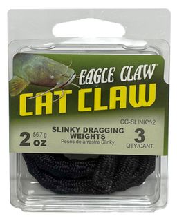 2 OZ CAT CLAW SLINKY DRAGGING WEIGHTS 2 OZ 3PK