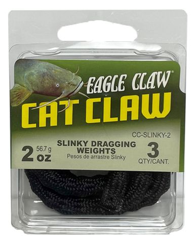 2 OZ CAT CLAW SLINKY DRAGGING WEIGHTS 2 OZ 3PK