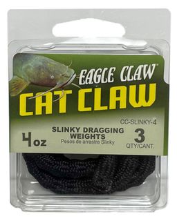 4 OZ CAT CLAW SLINKY DRAGGING WEIGHTS 4 OZ 3PK