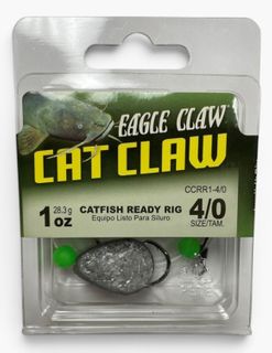 4/0 40 LB MONO CAT CLAW 1OZ READY RIG