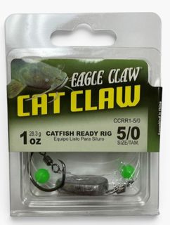 5/0 40 LB MONO CAT CLAW 1OZ READY RIG