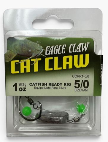 5/0 40 LB MONO CAT CLAW 1OZ READY RIG