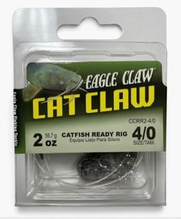 4/0 50 LB MONO CAT CLAW 2OZ READY RIG