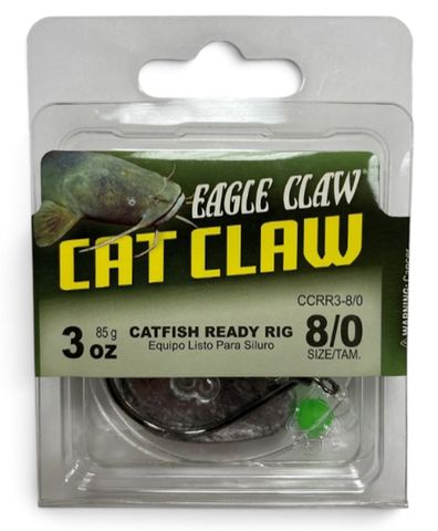 8/0 80 LB MONO CAT CLAW 3OZ READY RIG