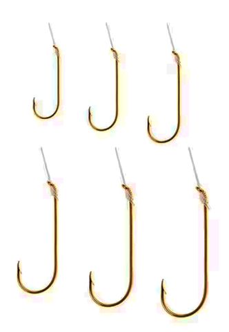GOLD ABERDEEN LIGHT WIRE HOOK ASST 24PK