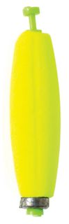2" FOAM CHARTREUSE CIGAR FLOATS WEIGHTED 2PK
