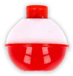 3/4" RED/WHITE SNAP-ON ROUND FLOATS 3PK